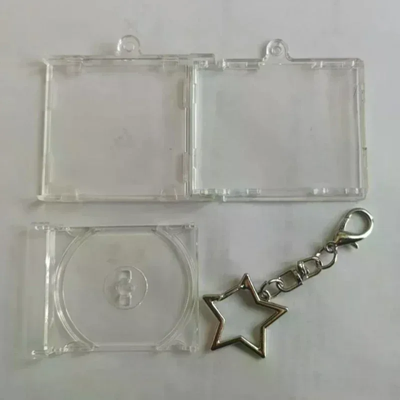 1 pièce mini fonction nfc cd disque étui sac porte-clés à breloques périphérique album commémoratif idole porte-clés bricolage sac à dos accessoires