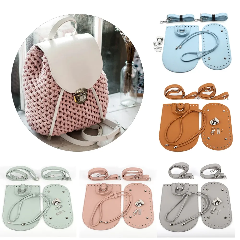 sac dos pu multicouleurs bandoulière accessoires cuir fixation metallique bagues femmes voyage couture manuelle