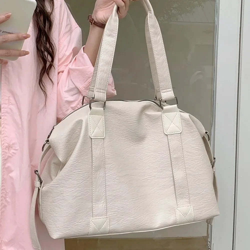 sac de voyage minimaliste imperméable, sac de sport décontracté en nylon grande capacité, sac à bandoulière simple pour les trajets quotidiens