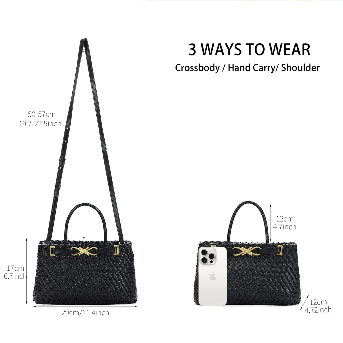 sac fourre-tout tissé pour femme en cuir végétalien, sac à bandoulière, sac à main de créateur avec poignée supérieure, sac sous le bras tendance, pochette pour téléphone
