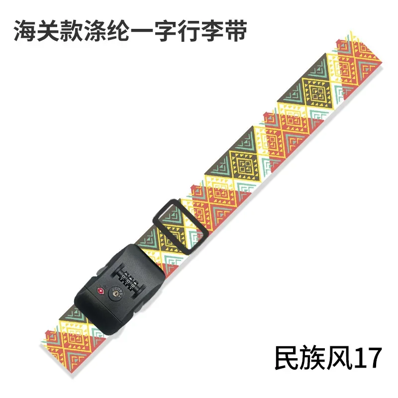 sangles de bagages pour valises de 22 à 28 pouces, serrure à combinaison approuvée par tsa, ceinture d'emballage de valise réglable, sangles de liaison à l'étranger