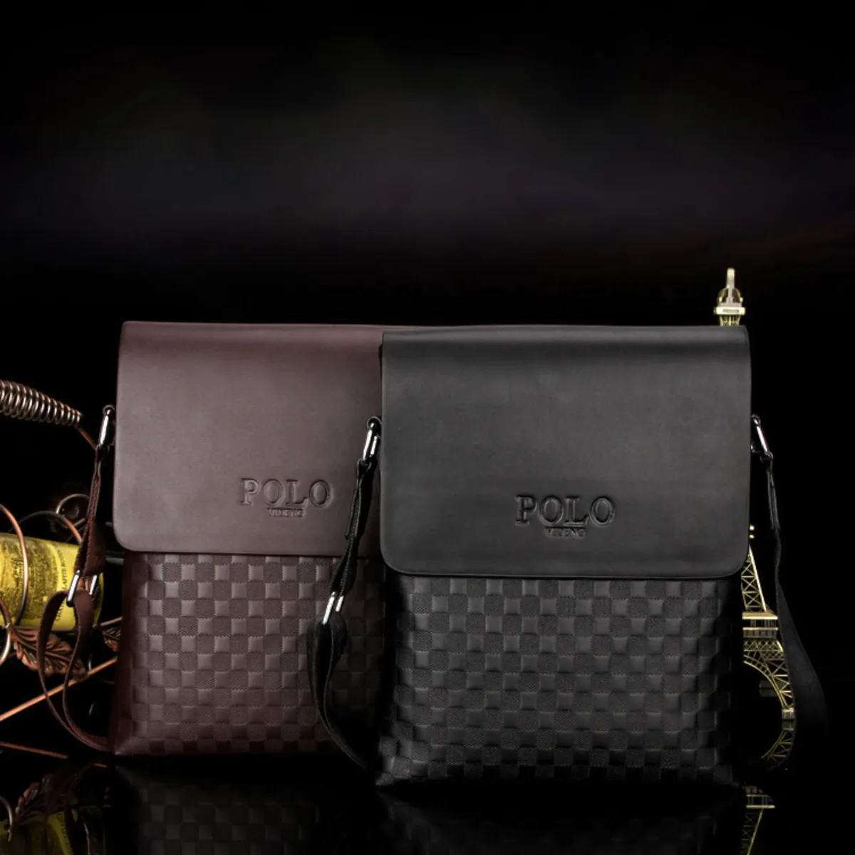 sac à bandoulière à carreaux pour homme, sac décontracté à porter en travers du corps, petit sac, sac à suspendre à carreaux
