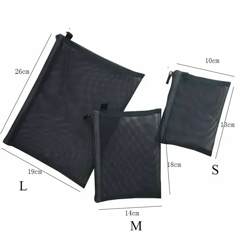 1 pièces sac de maquillage transparent pour femmes fille voyage stockage sac de lavage maquillage organisateur étui pochette amour coeur maille sac cosmétique