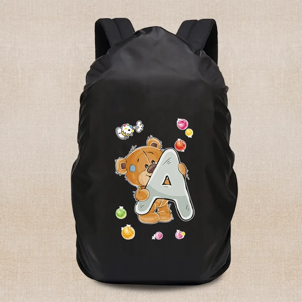 housse de pluie portable légère, housse de voyage série ours 20-70l, sac à dos de camping, étanche à la poussière, accessoires de voyage