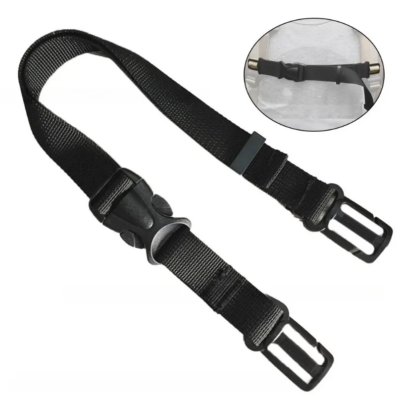 sangle de poitrine réglable pour sac à dos, ceinture de fixation antidérapante pour épaule, sangle de connexion pour bagages et valises avec boucle à dégagement rapide