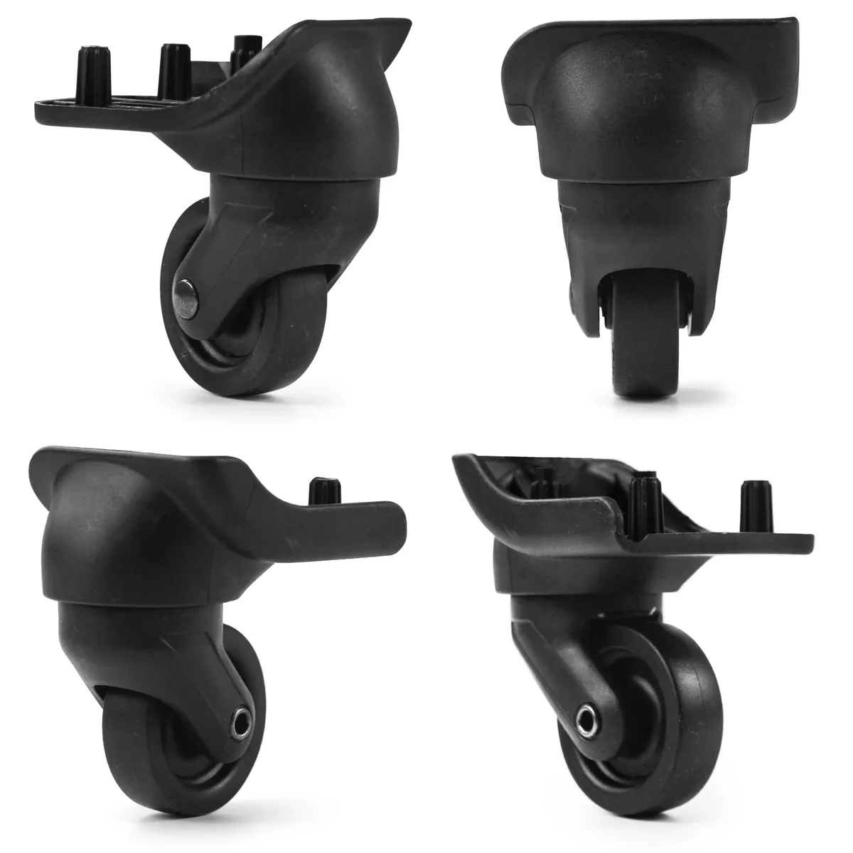 guguluza 1 paire de roues de remplacement pour valise, pièces de rechange pour bagages, roulettes pivotantes pour valises de voyage, boîte de douane st0044
