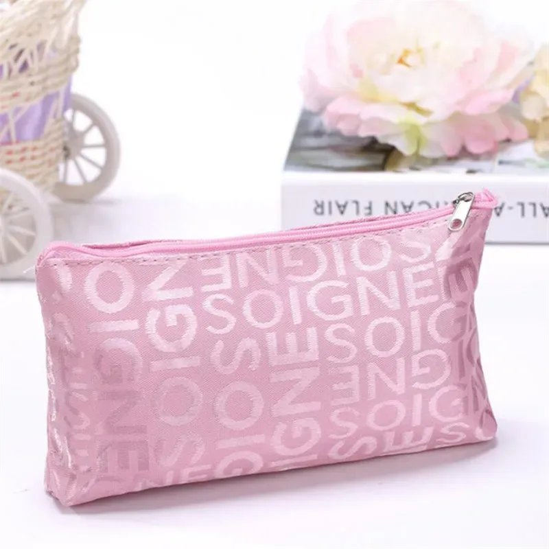 sac à cosmétiques portable avec fermeture éclair pour femme, trousse de maquillage, trousse de beauté multifonctionnelle, trousse de voyage, trousse de maquillage en poudre, trousse de toilette, porte-évaluation, mignon