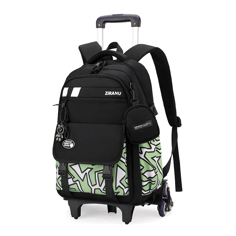 sac à dos à roulettes pour enfants, ensemble de sacs à dos à roulettes pour garçons, sac d'école avec roulettes, sac à bagages roulant, sac de livre pour étudiants