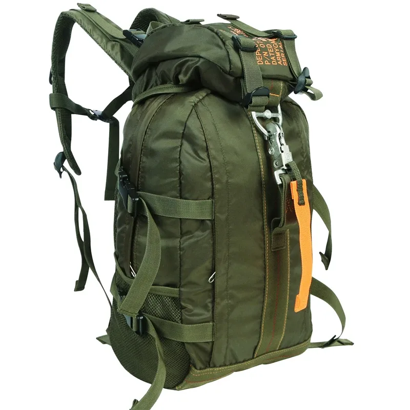 sac à dos imperméable en nylon pour hommes et femmes, sac de voyage léger pour escalade, randonnée, sport de plein air, d'école, noir