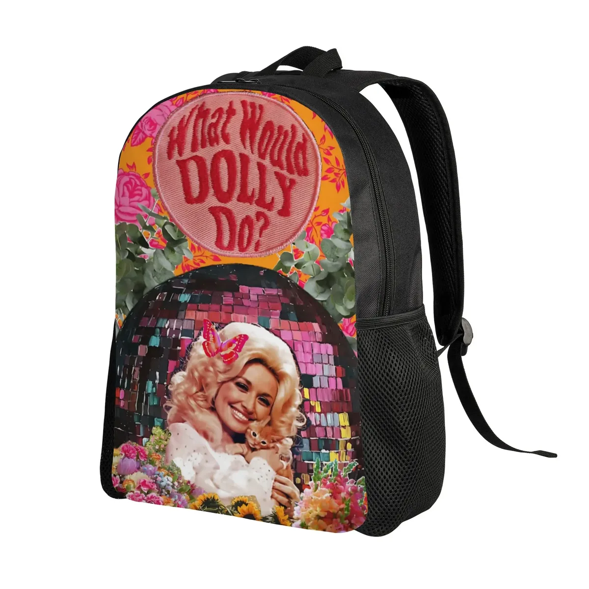 sac à dos fashion dolly parton, mochila, décontracté, pour le travail, le bureau, robuste, à bandoulière