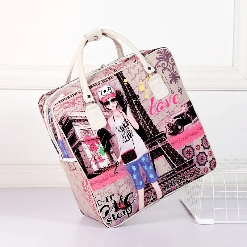 sac de rangement étanche pour vêtements de voyage d'affaires pour hommes, sac d'embarquement polyvalent pour touristes, sac à main multi-bagages de grande capacité, nouveau dessin animé