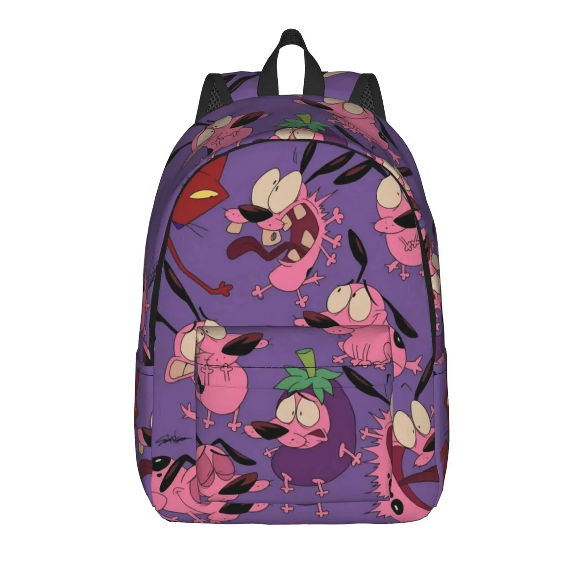 sac à dos cool courage le chien lâche - cadeau idéal pour étudiants, sac de travail, sac à dos de jour pour hommes et femmes, sacs en toile pour l'université