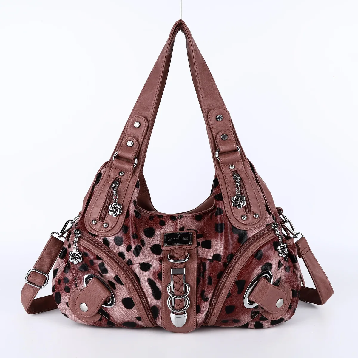 sacs à main pour femmes, grand sac à bandoulière pour femmes, sac à main à imprimé léopard, sac à main tendance, sac à bandoulière de type « dumpling », sac cabas, sac à main de style « hobo ».