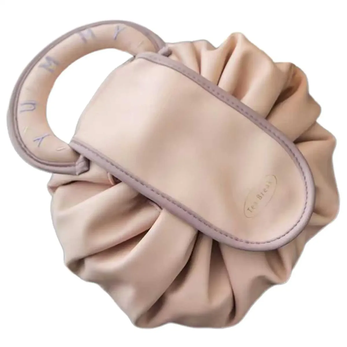trousse de maquillage portable pour usage quotidien, trousse de toilette de voyage de grande capacité pour femmes, pochette de rangement de cosmétiques à cordon de serrage pour dames