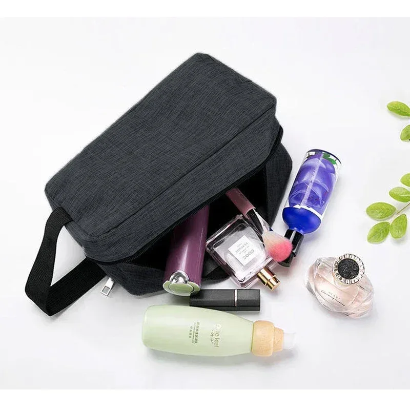trousse de toilette de voyage pour hommes et femmes, trousse de maquillage étanche pour dames, pochette de lavage de beauté