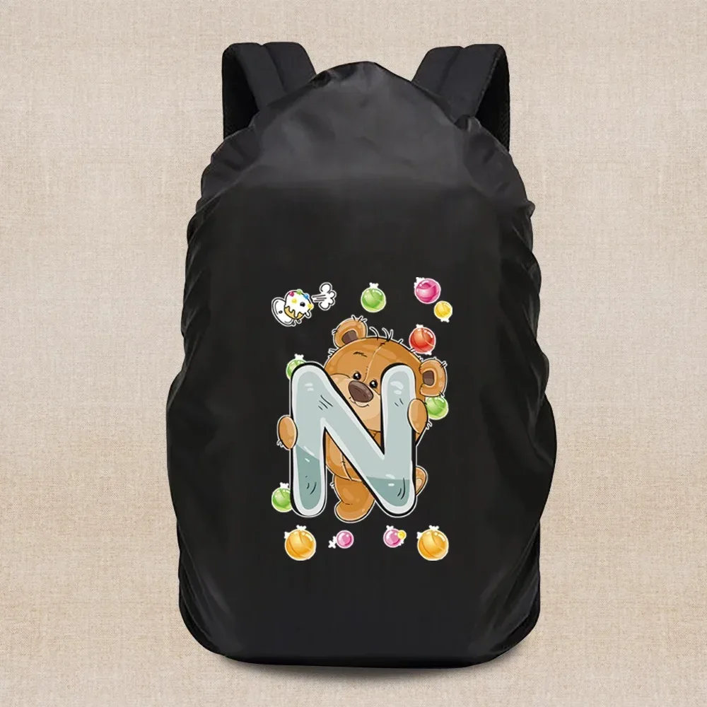 housse de pluie portable légère, housse de voyage série ours 20-70l, sac à dos de camping, étanche à la poussière, accessoires de voyage
