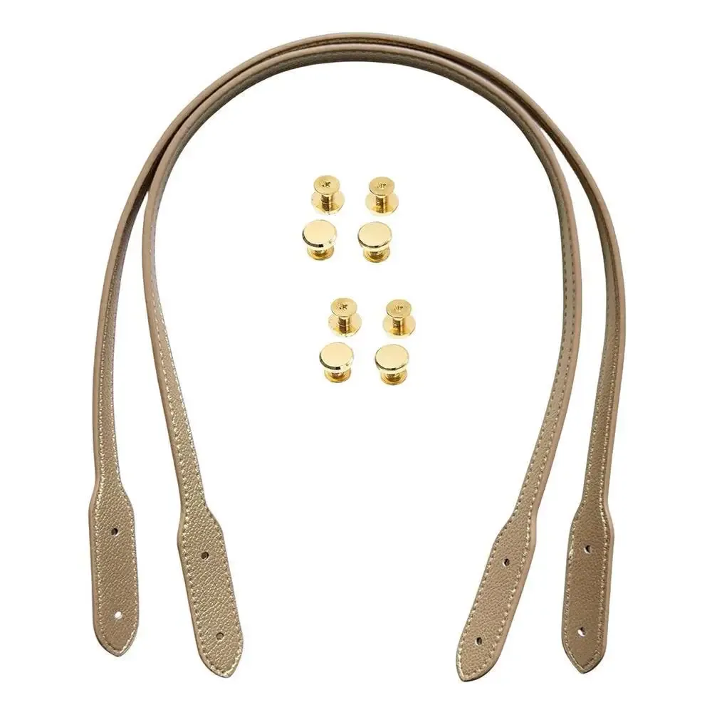poignée de sac en cuir 72cm, 2 pièces, sangle de sac à bandoulière de remplacement, sangles de ceinture avec rivets, accessoires de sac faits à la main pour femmes