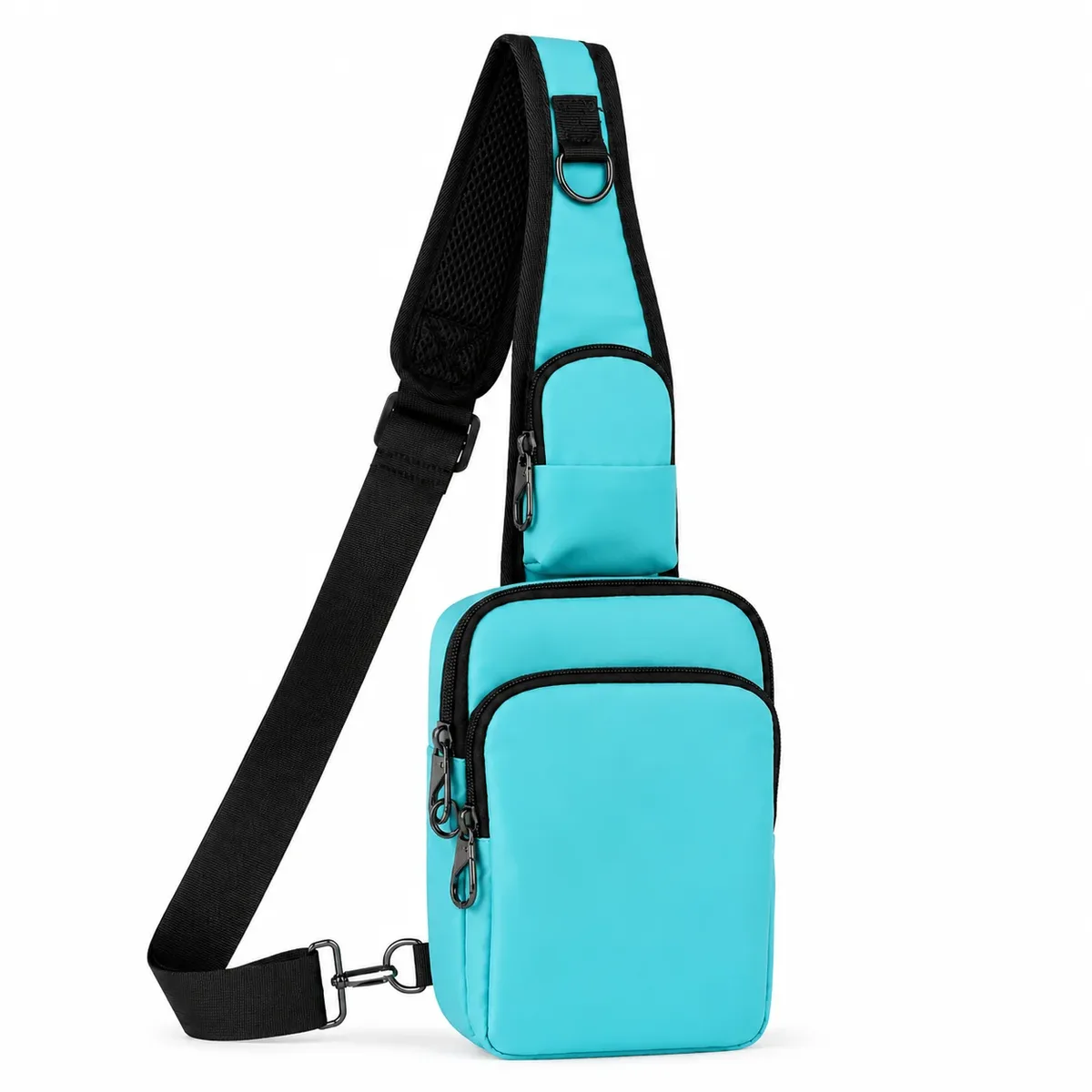 sac à bandoulière décontracté et tendance anti-rfid pour hommes, sac de poitrine sportif urbain, sac à épaule simple et léger pour les trajets quotidiens