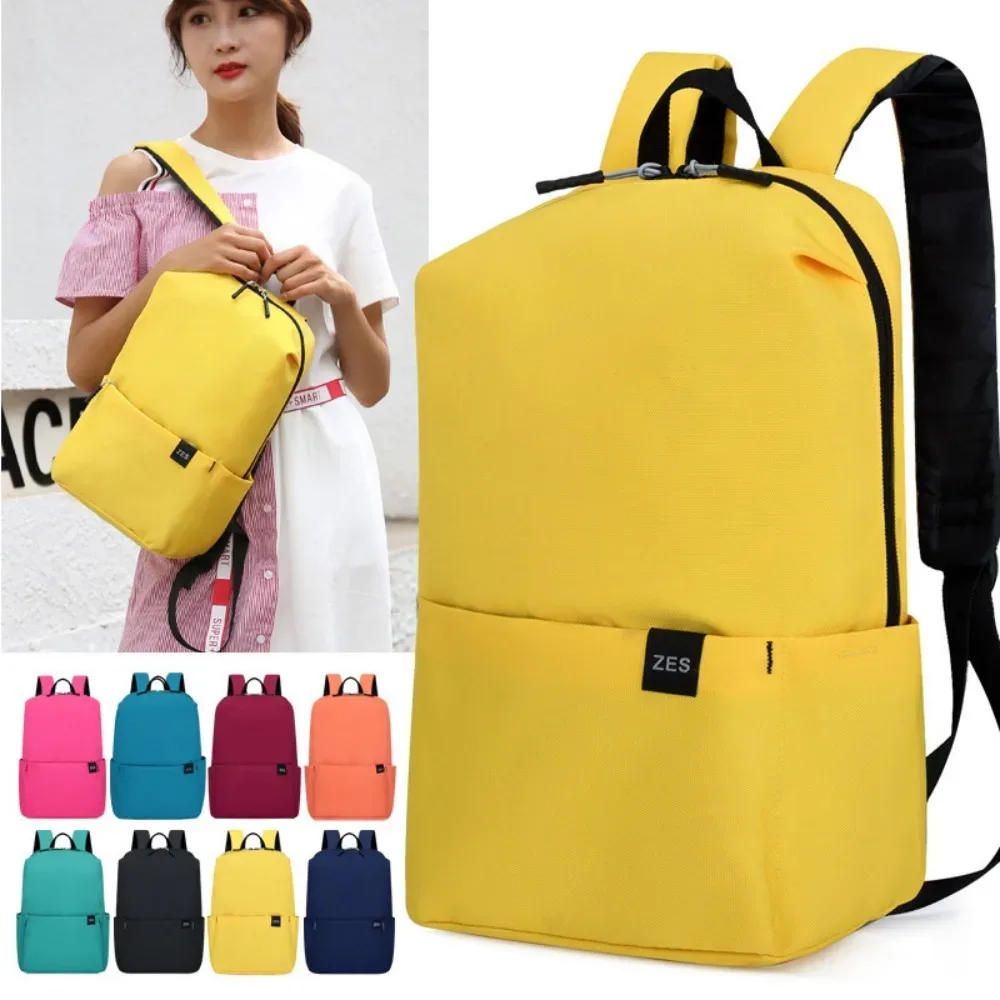 petit sac à dos coloré pour hommes et femmes, sac à bandoulière d'extérieur ultra-léger pour étudiants, sac de sport portable, sac à dos d'école