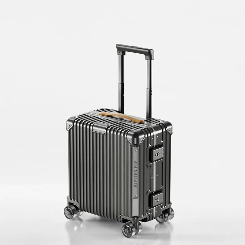 valise cabine 18/20 pouces avec cadre en aluminium, valise de voyage à grande capacité 28 pouces en pc, valise à roulettes avec serrure tsa