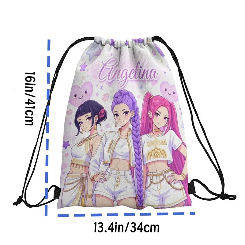 sac à dos à cordon personnalisé avec nom et texte, sac de sport léger, sac de voyage, sac de rangement pour femmes, hommes et enfants