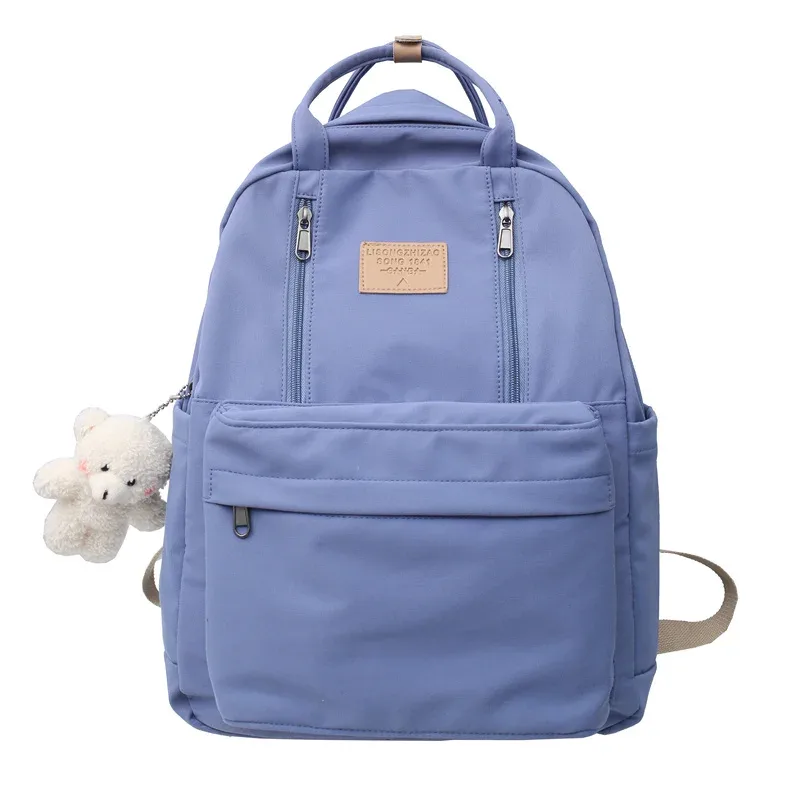 sac à dos à plusieurs poches pour femmes, sacs à dos étanches pour jeunes, adolescentes, sac initié à l'école féminine, haute qualité