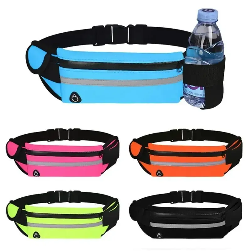 sac de taille de course étanche pour hommes et femmes, ceinture de sport, sac de sport, support de téléphone, sac de taille de ceinture de course à vélo, portefeuille de maintien dans l'eau