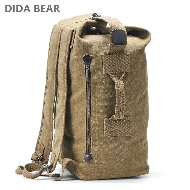 sac à dos de grande capacité pour hommes, sac de voyage, alpinisme, bagages masculins, seau en toile, sacs à bandoulière pour garçons et hommes