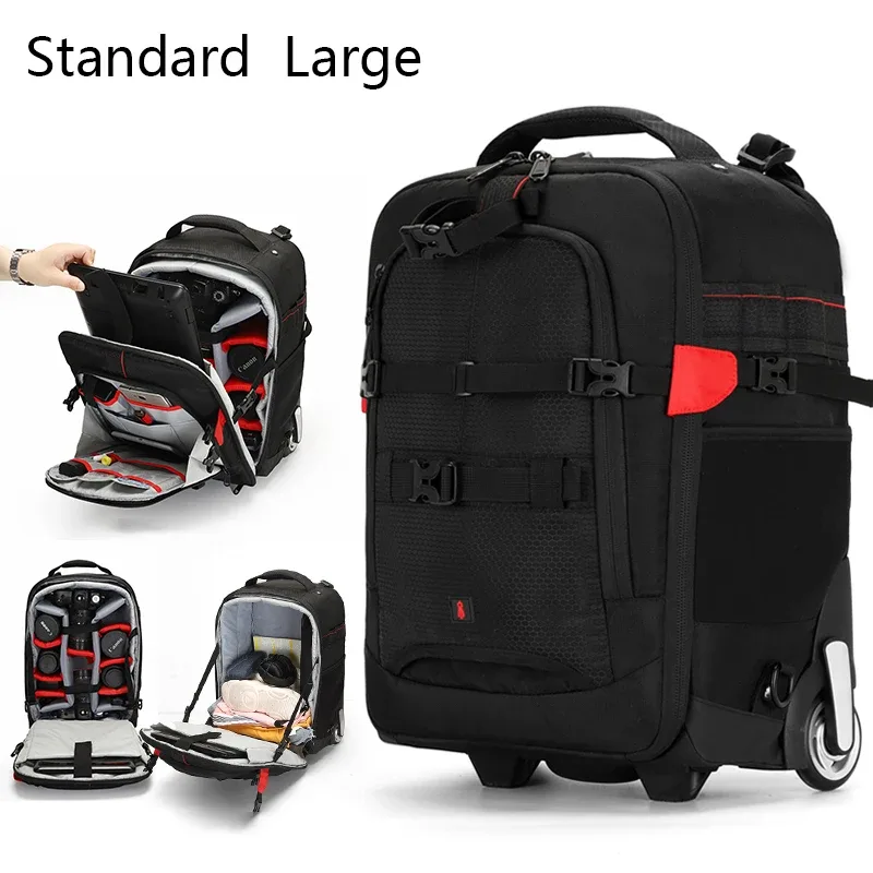 sac à dos professionnel pour appareil photo sr, valise de voyage trolley, photographie, vidéo, photo, appareil photo numérique, bagages