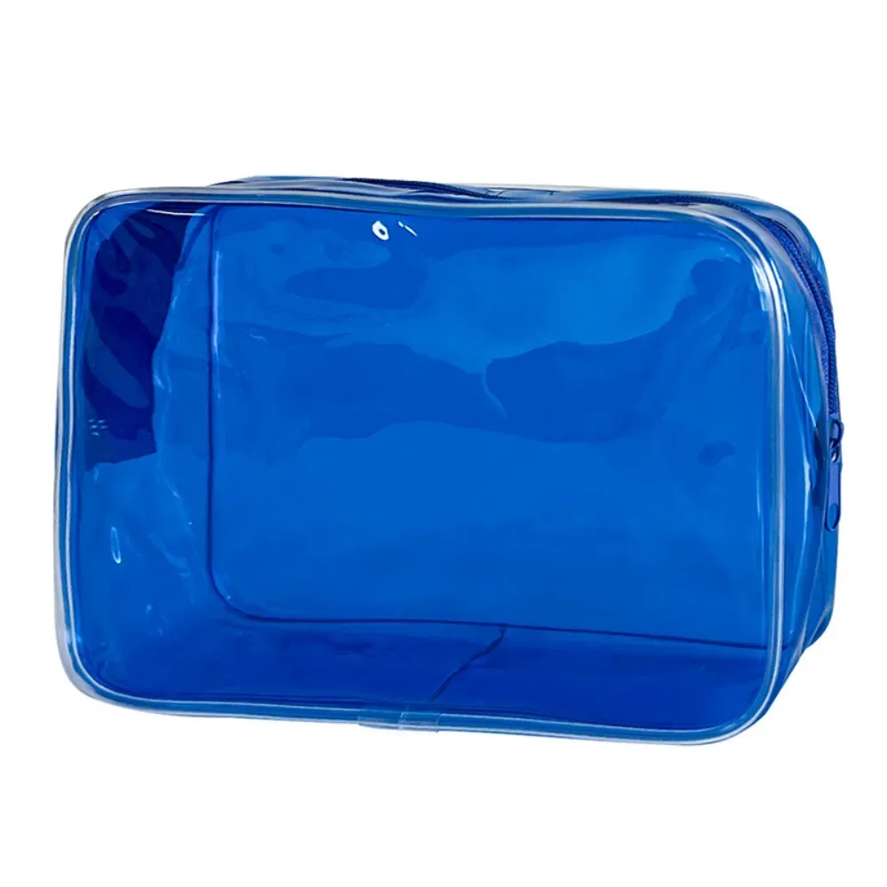 trousse de toilette en msi transparente en pvc colorée, sac de voyage, grande capacité, poudres de maquillage, évaluation cosmétique