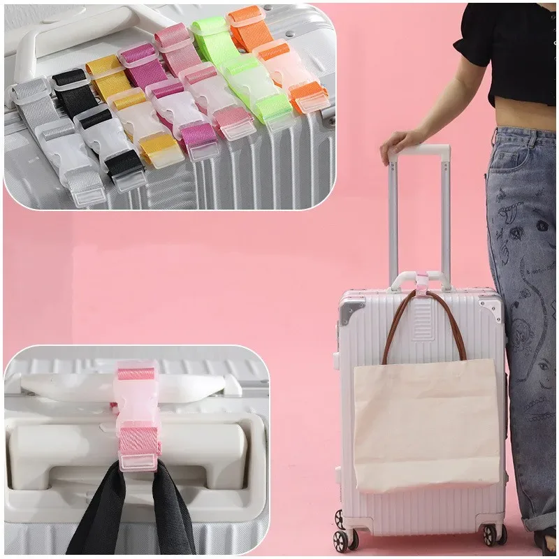 sangles de bagages réglables en nylon, 1 à 5 pièces, accessoires de bagages, sangles à boucle suspendues, sangles de sac de valise, crochets de verrouillage de ceinture, voyage