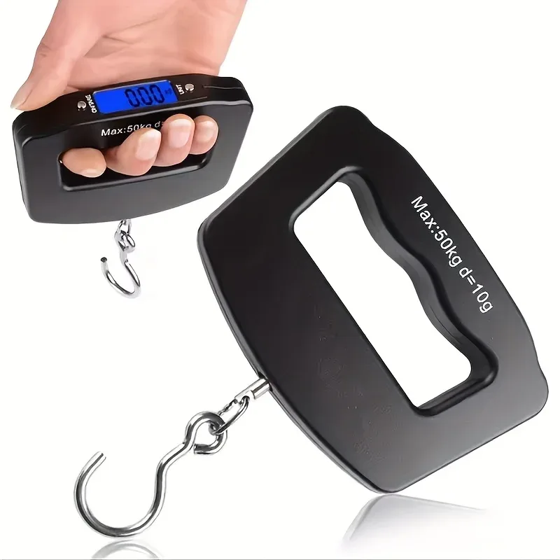 balance numérique portable voyage 50kg 10g écran lcd vert kaki mesure precise accurate usage routier