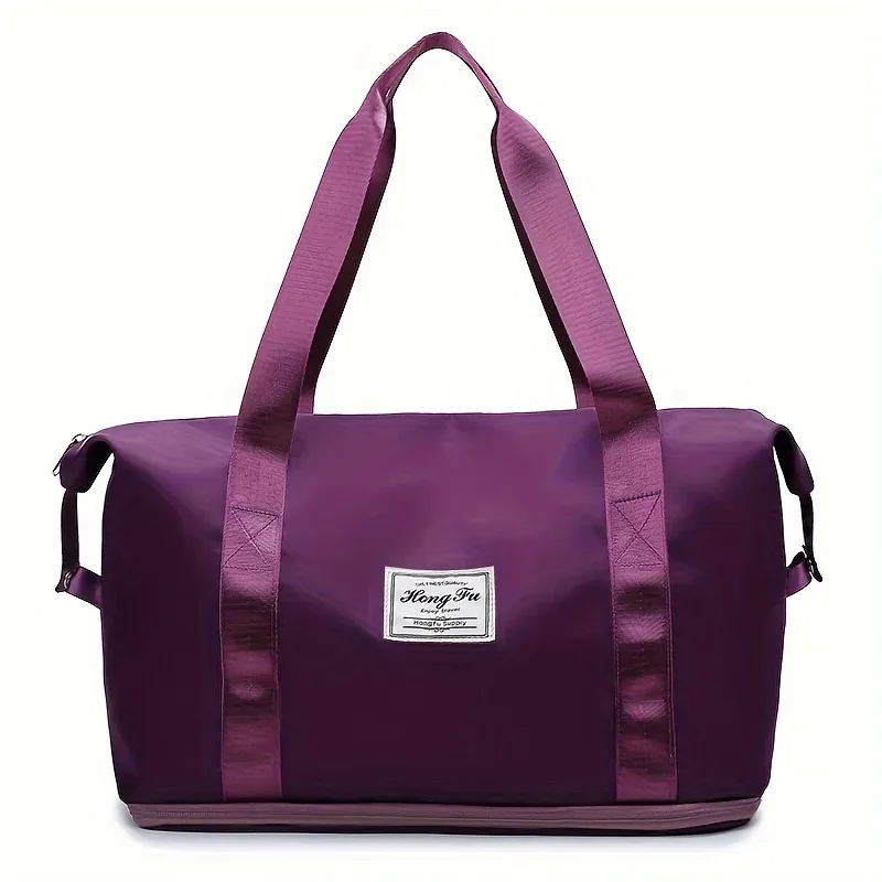 sac de sport et de voyage grande capacité pour femme en nylon, sac à main léger et polyvalent, style décontracté