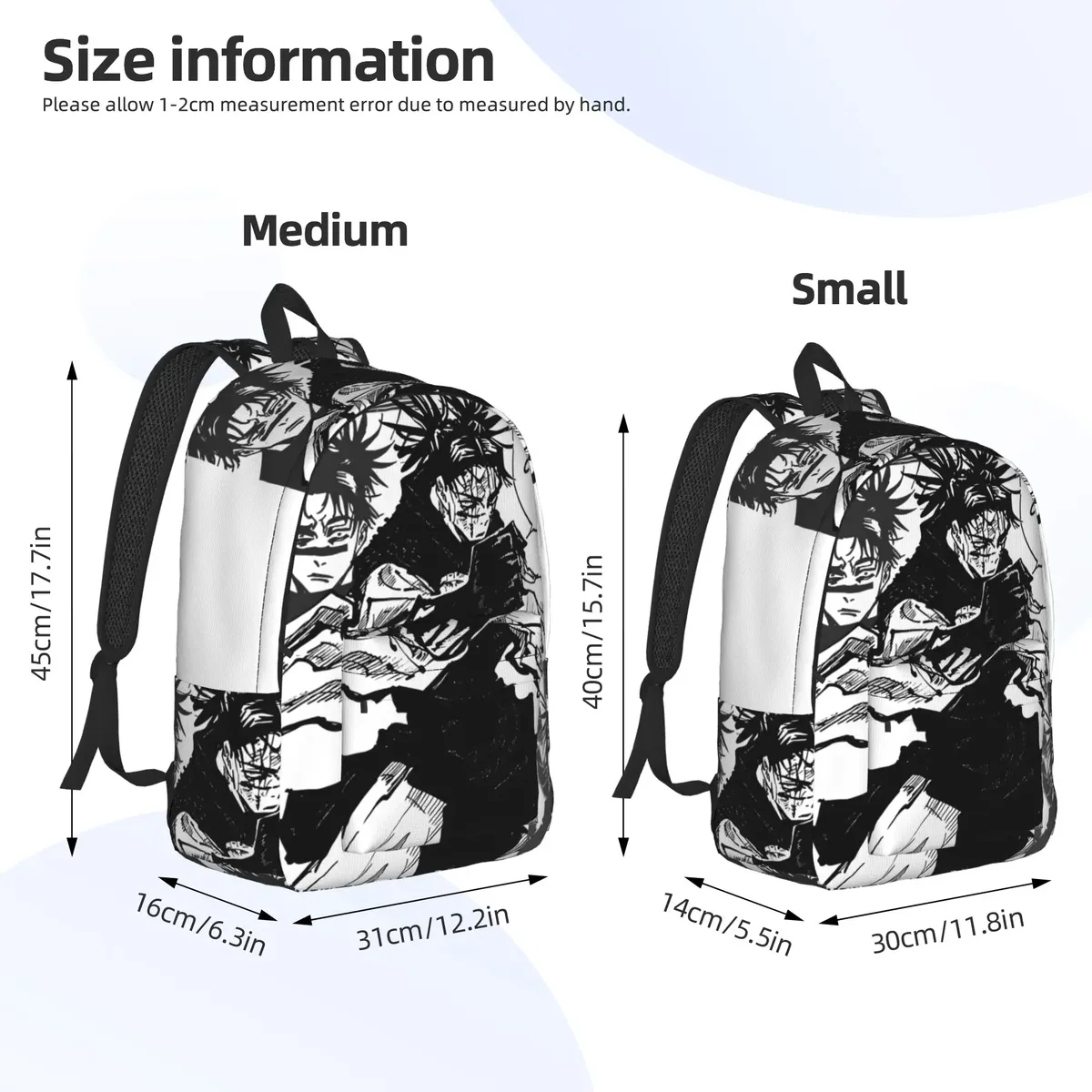sac à dos choso manga pour hommes et femmes, sac à dos cool pour étudiants et professionnels, sacs en toile jjk anime pour le collège et le sport