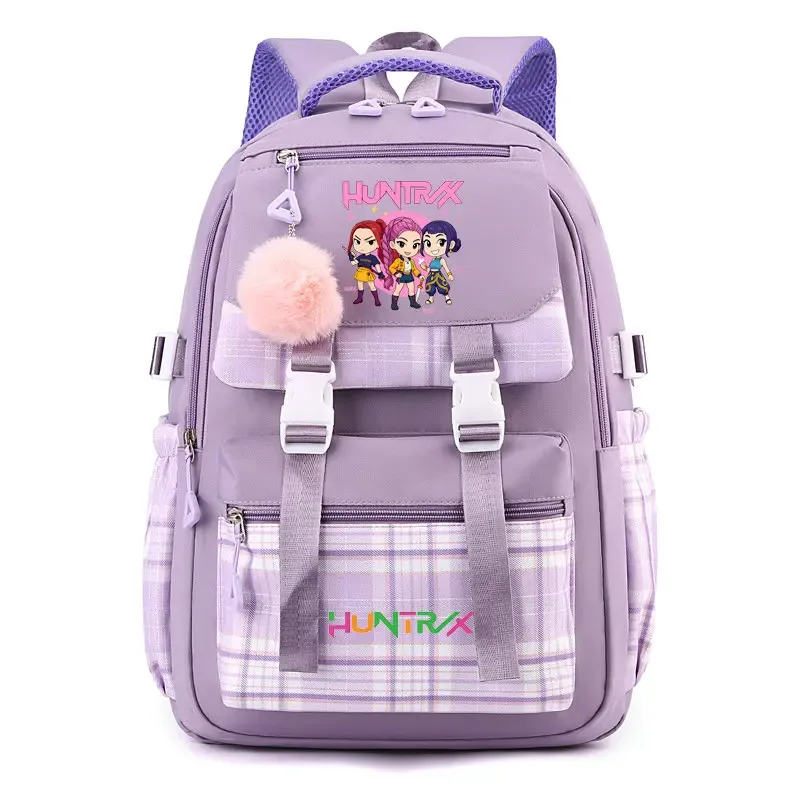 sac à dos d'étudiant k-pop demon hunters, cartable de grande capacité pour adolescents, sac à dos de voyage pour ordinateur portable pour femmes, cadeau