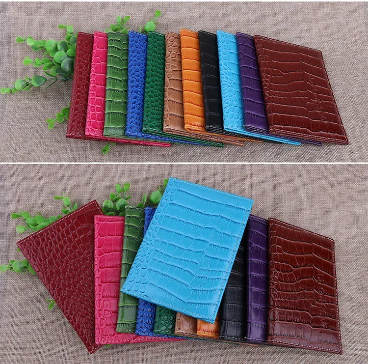 étui de passeport à motif crocodile, porte-carte d'identité pour filles et garçons, étui de voyage pour billets et passeports