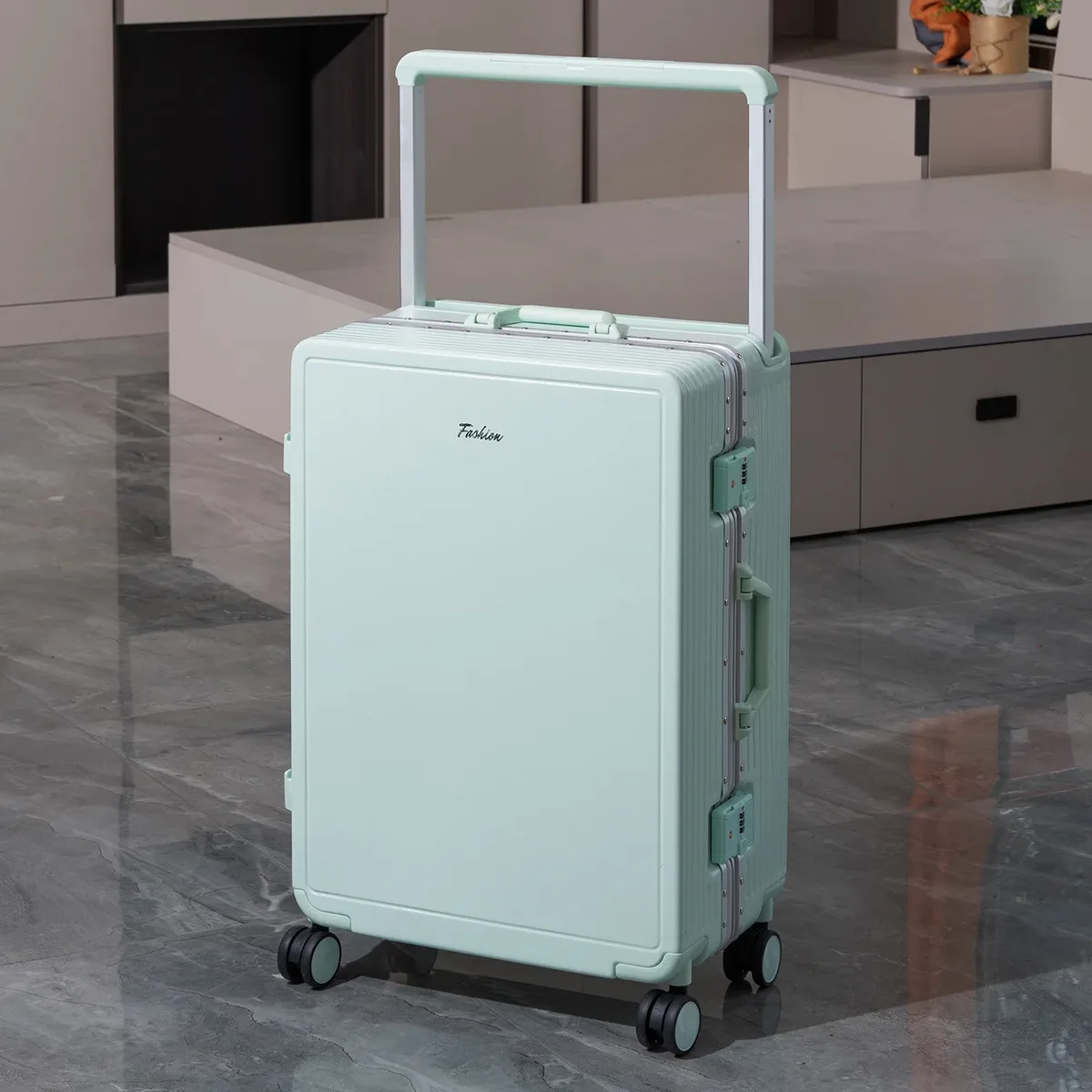 valise à roulettes à poignée large, nouvelle valise de voyage, valise à roulettes pour étudiants, avec serrure à code, multifonctionnelle, grande capacité, roues pivotantes