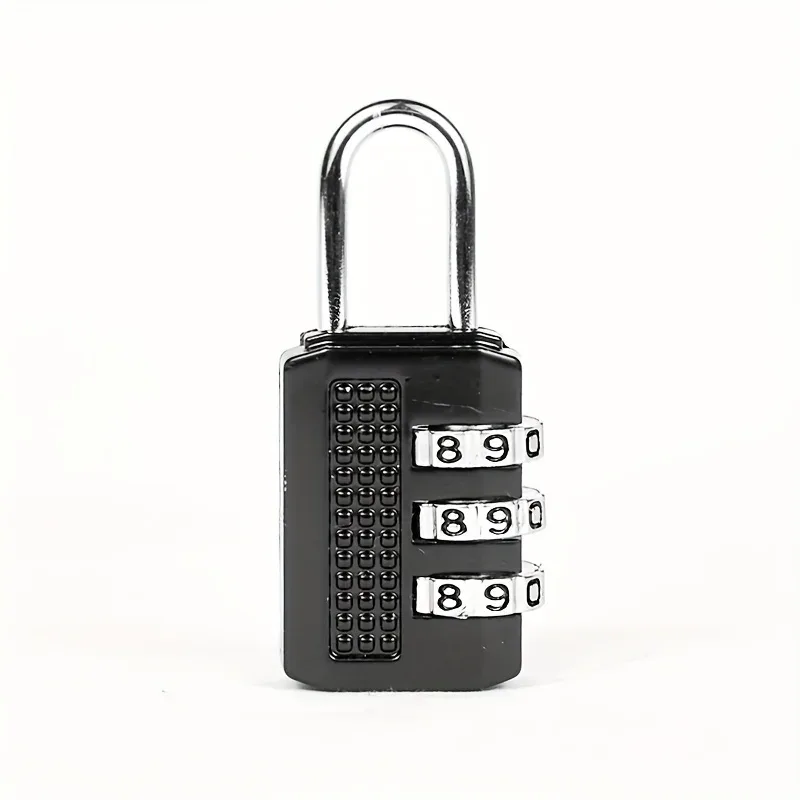 petit cadenas polyvalent avec mot de passe, pour sac à dos d'extérieur, verrouillage de sécurité, portable et léger, en alliage