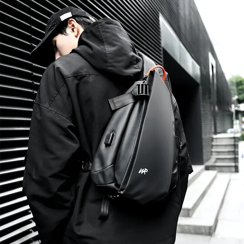 sacs à bandoulière imperméables pour hommes, sacs de poitrine en nylon pour moto, voyage décontracté, grande capacité, sac initié, homme, affaires, mode