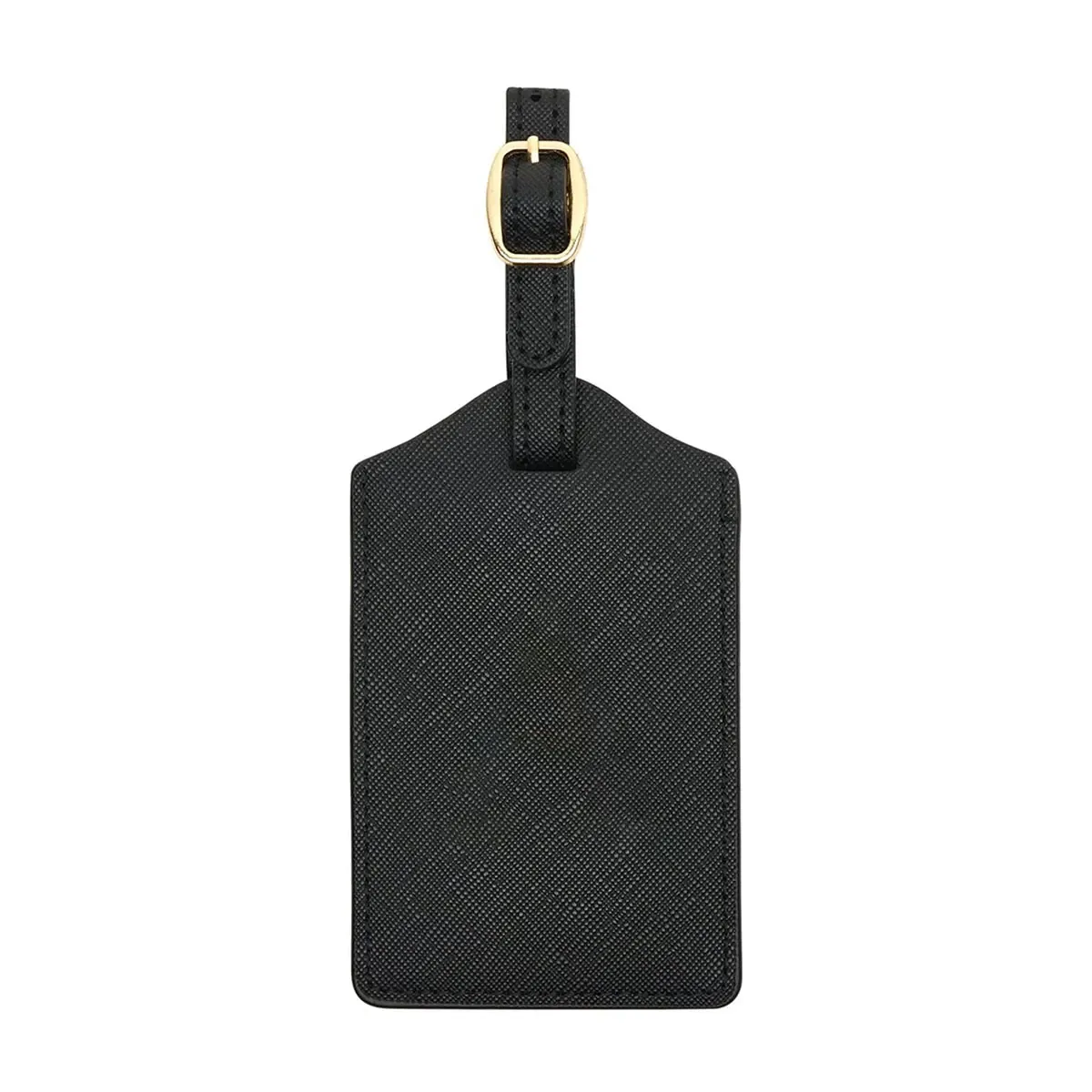 étiquette de bagage en cuir pu pour voyage-étiquette d'identification de valise durable avec couverture de confidentialité et fente pour carte nominative (a-z) liu