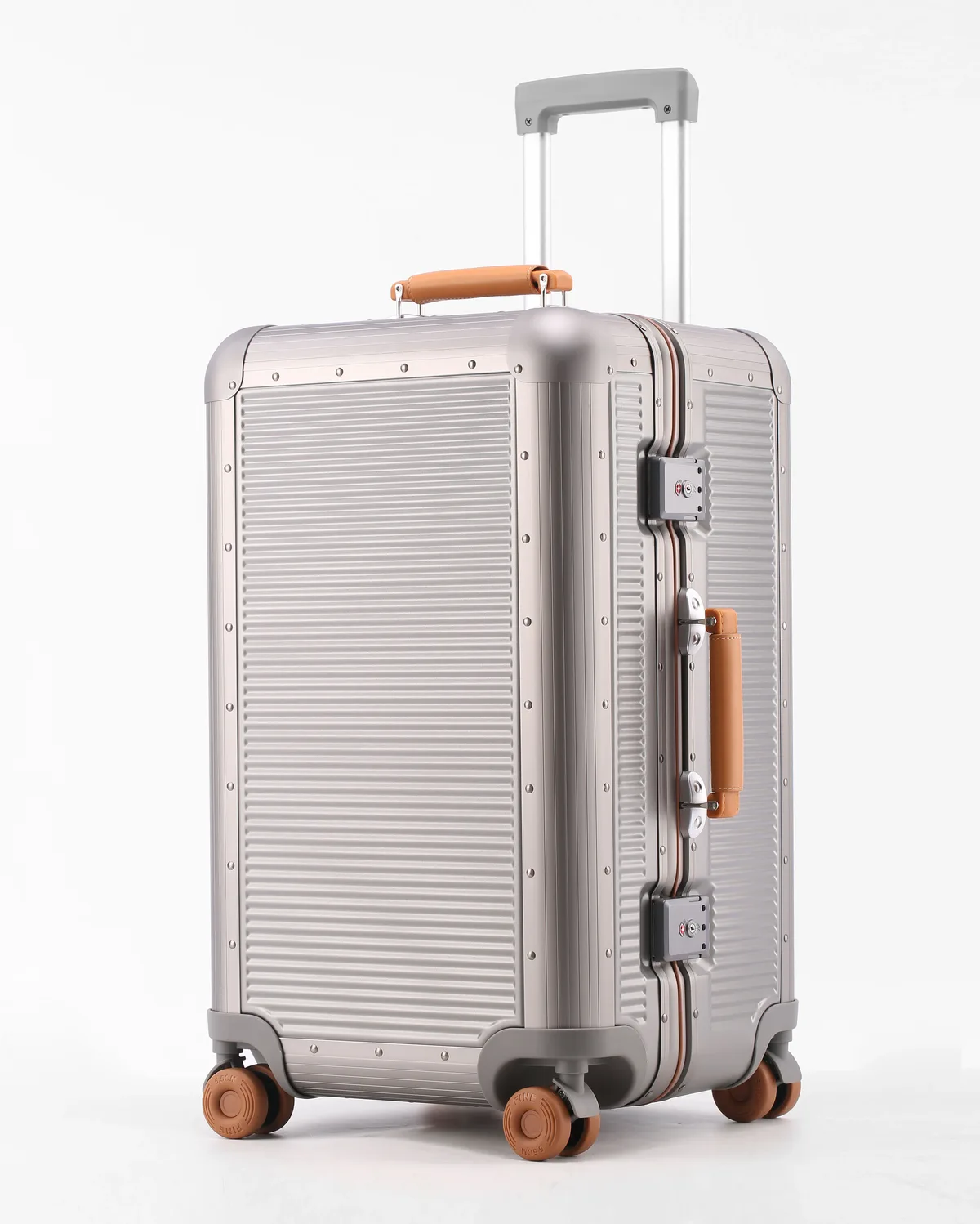 valise de cabine aiweiny 20/24/28 pouces avec cadre en aluminium, serrure tsa à 3:7, roues silencieuses, porte-gobelet, bagage de voyage léger en pc