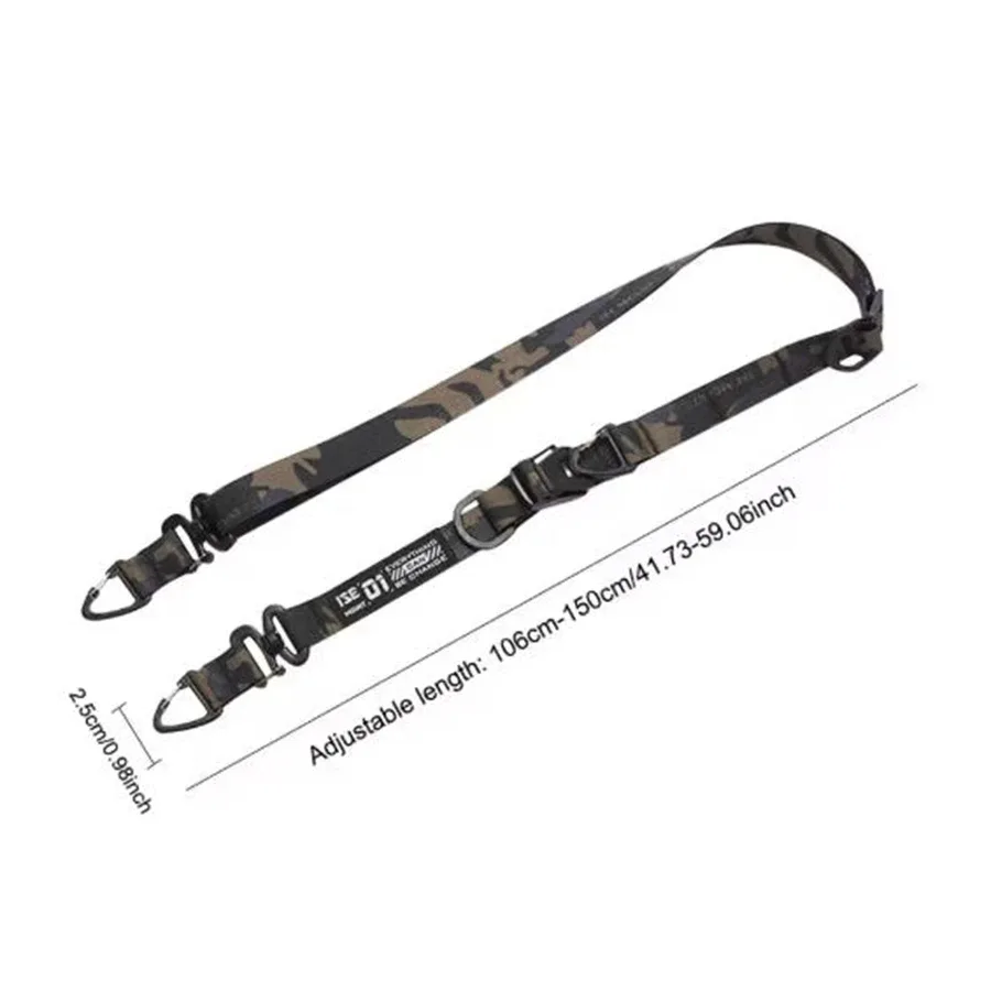 sangle de sac à dégagement rapide pour camping en plein air, avec anneau de suspension, sangle de sac à bandoulière multifonction réglable