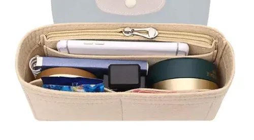 organisateur de sac pour petit sac fourre-tout, insert de rangement et de finition pour sacs à main, compatible avec les mini-sacs