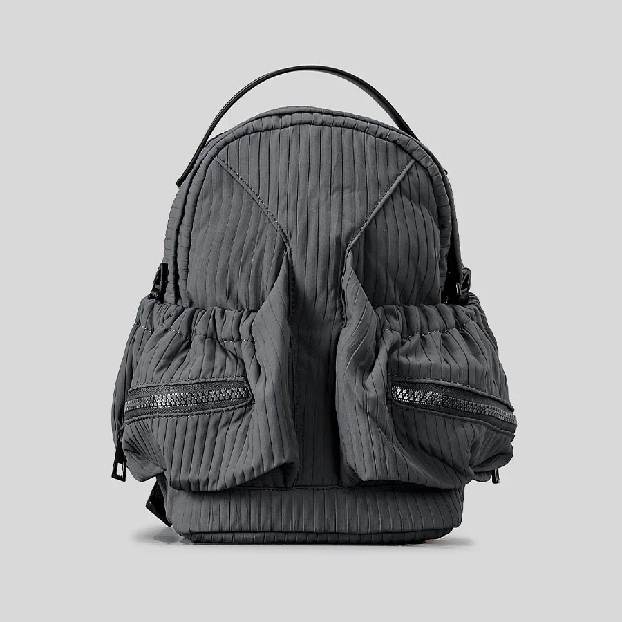 xmessun nouveau sac à dos plissé en nylon imperméable, sac de voyage décontracté léger au design tendance, sac à bandoulière pour femme pour les trajets quotidiens