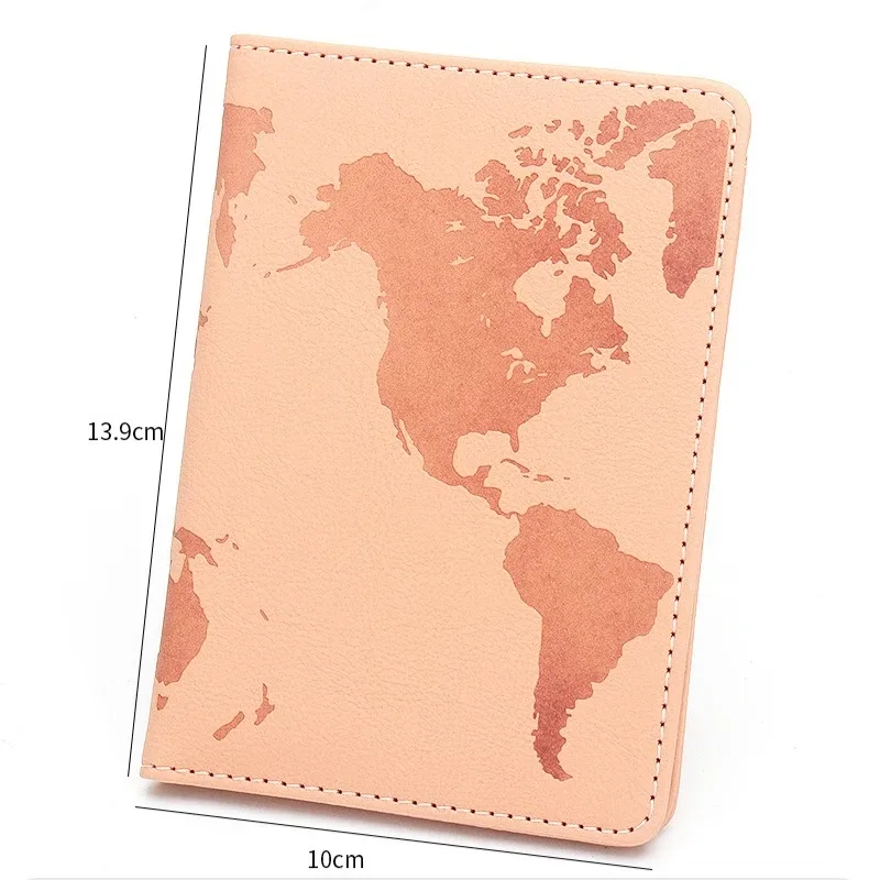 étuis de passeport rétro en cuir pu, étiquettes de bagage, organiseur de voyage, porte-cartes d'identité