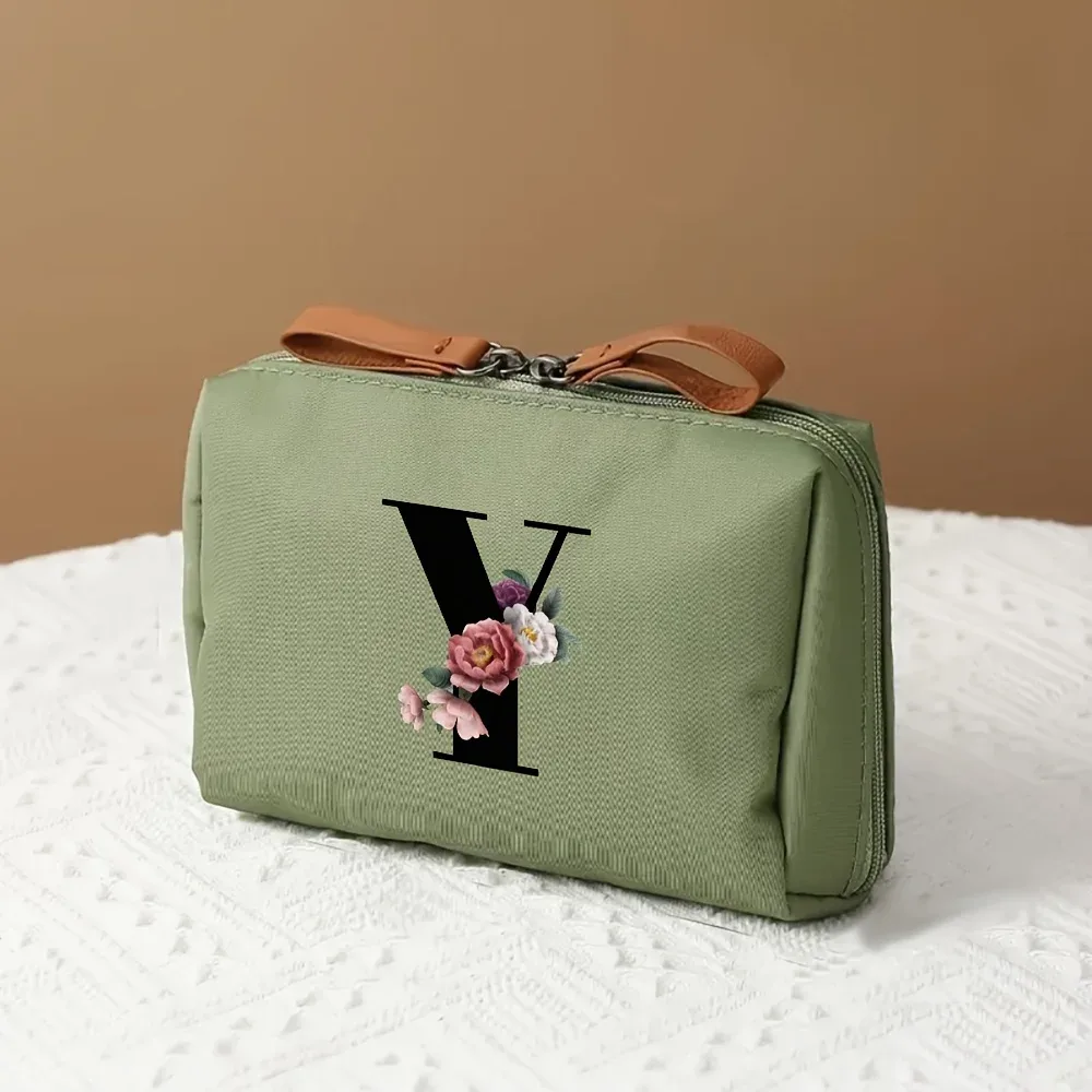 sac de rangement multifonctionnel 1 pièce, trousse de maquillage à la mode pour femmes, trousse de toilette de voyage portable adaptée aux voyages d'affaires et aux voyages
