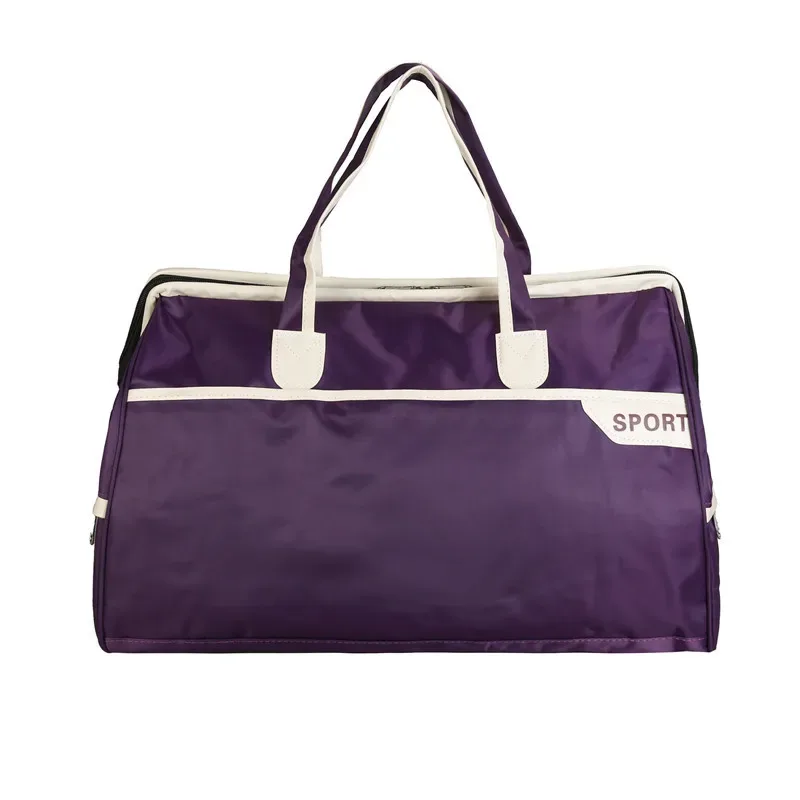 sac polochon de voyage en nylon, sac de rangement extérieur, grande capacité, paquet de voyage pour courte distance, sac d'embarquement pliable, sac à main pour bagages