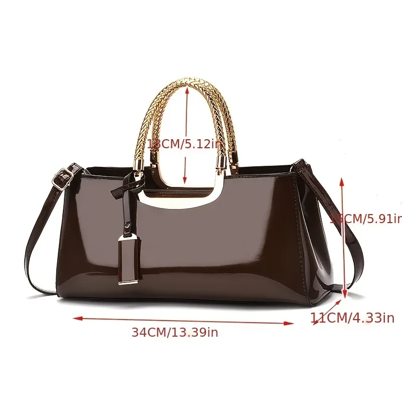 sac à main à bandoulière en cuir pu brillant pour femmes, pochette de mariage, sac de soirée de mariée