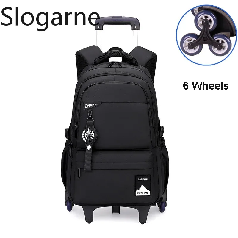 sac à roulettes pour étudiants, sacs à roulettes pour garçons, sacs à dos de voyage pour hommes avec roulettes, sac à bagages imperméable de grande capacité