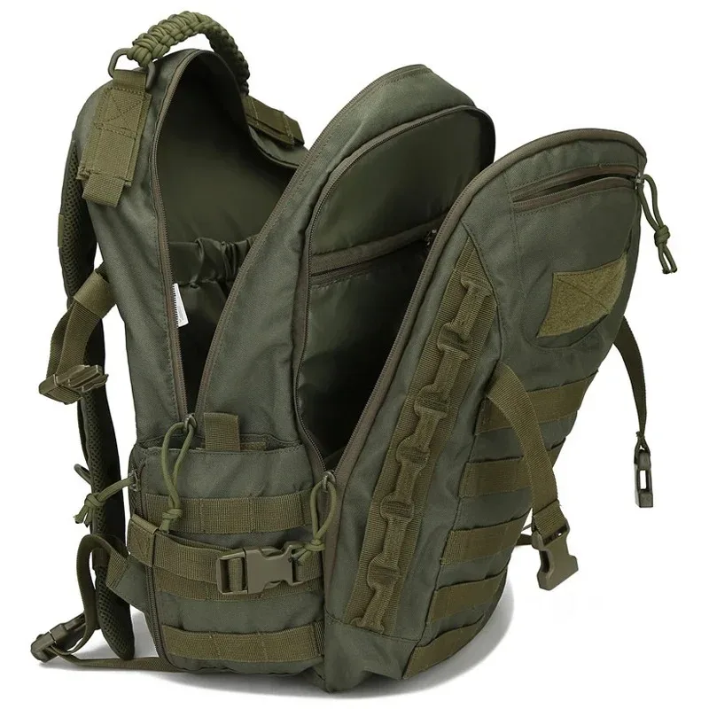sac à dos tactique 35l, sac de sport de camping en plein air, chasse, dos souple, grande capacité